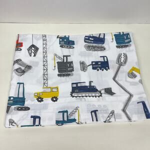 Pottery Barn Kids Jax Construction Trucks Flat Sheet Only